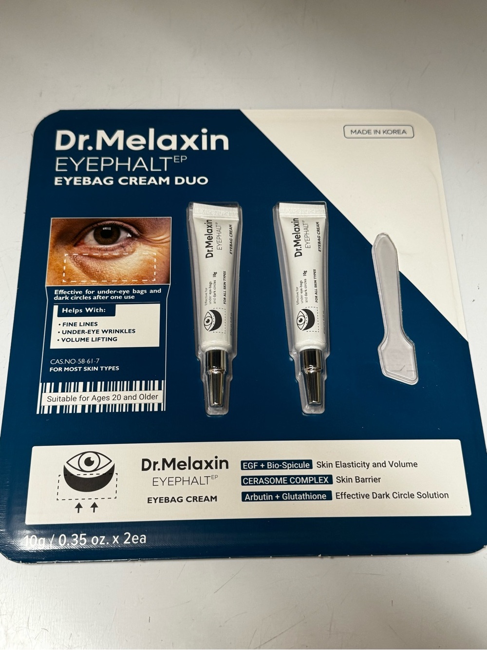 Dr Melaxin Eyephalt Eyebag Cream Duo 10g /0.35oz x2ea